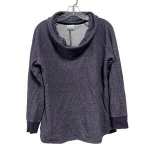 Columbia Purple Heathered Cowl Neck Pullover Sweatshirt Size Medium